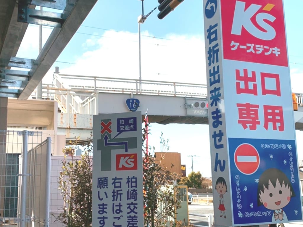 ケーズデンキ岩槻店 出口