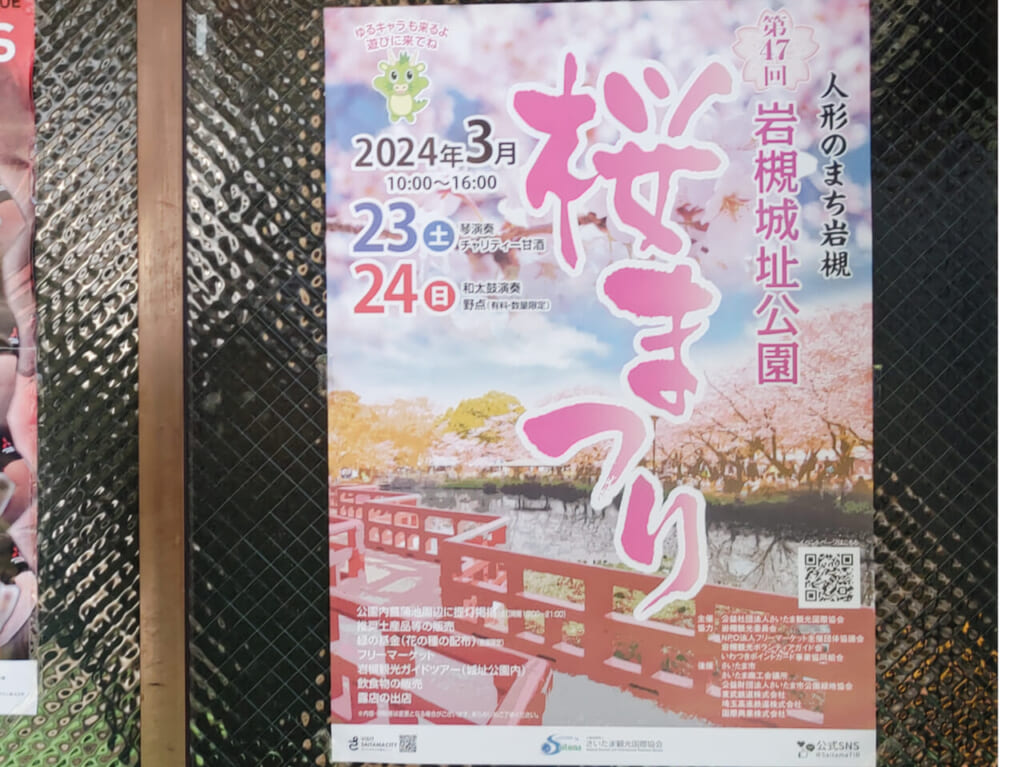 桜まつり　岩槻城址公園　2024年