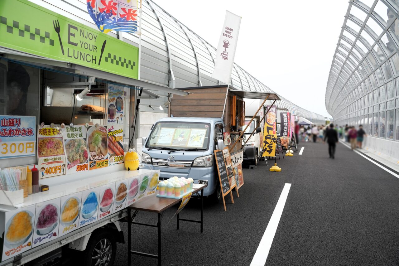 キッチンカー　国道122号線　イベント時