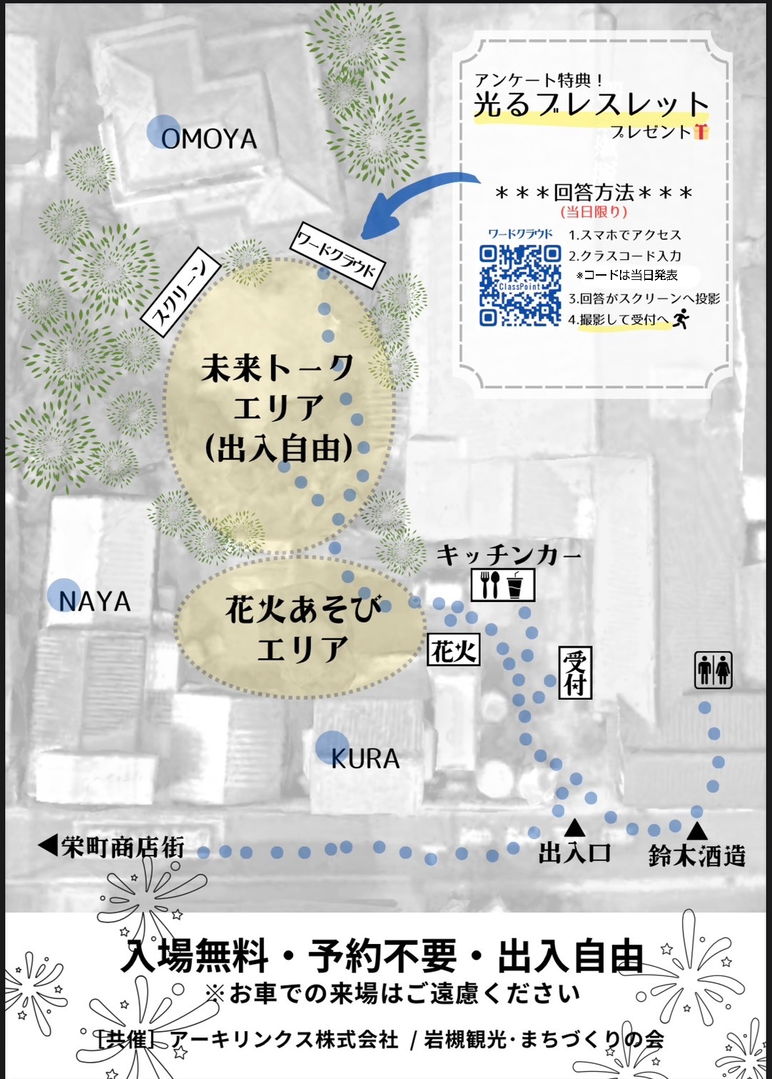 岩槻花火あそび 会場マップ