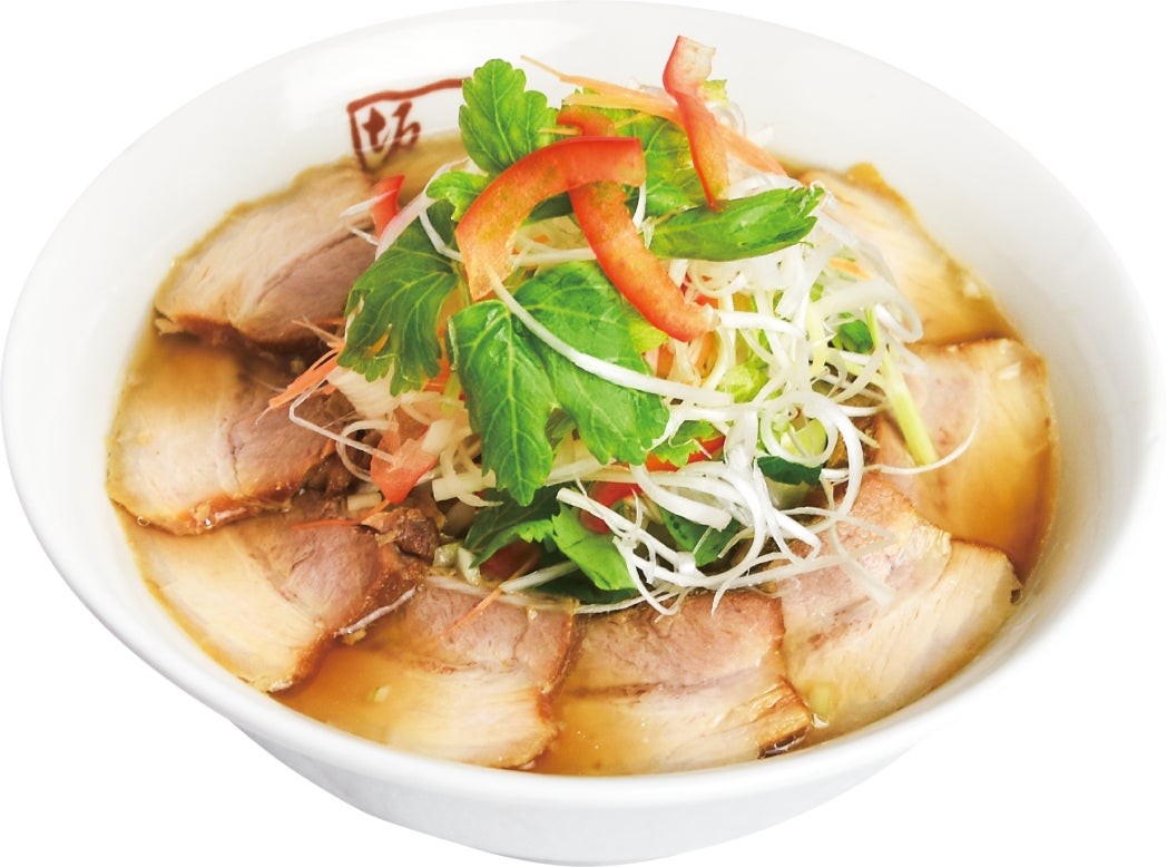 倍焼豚 季節野菜の生姜醤油ラーメン
