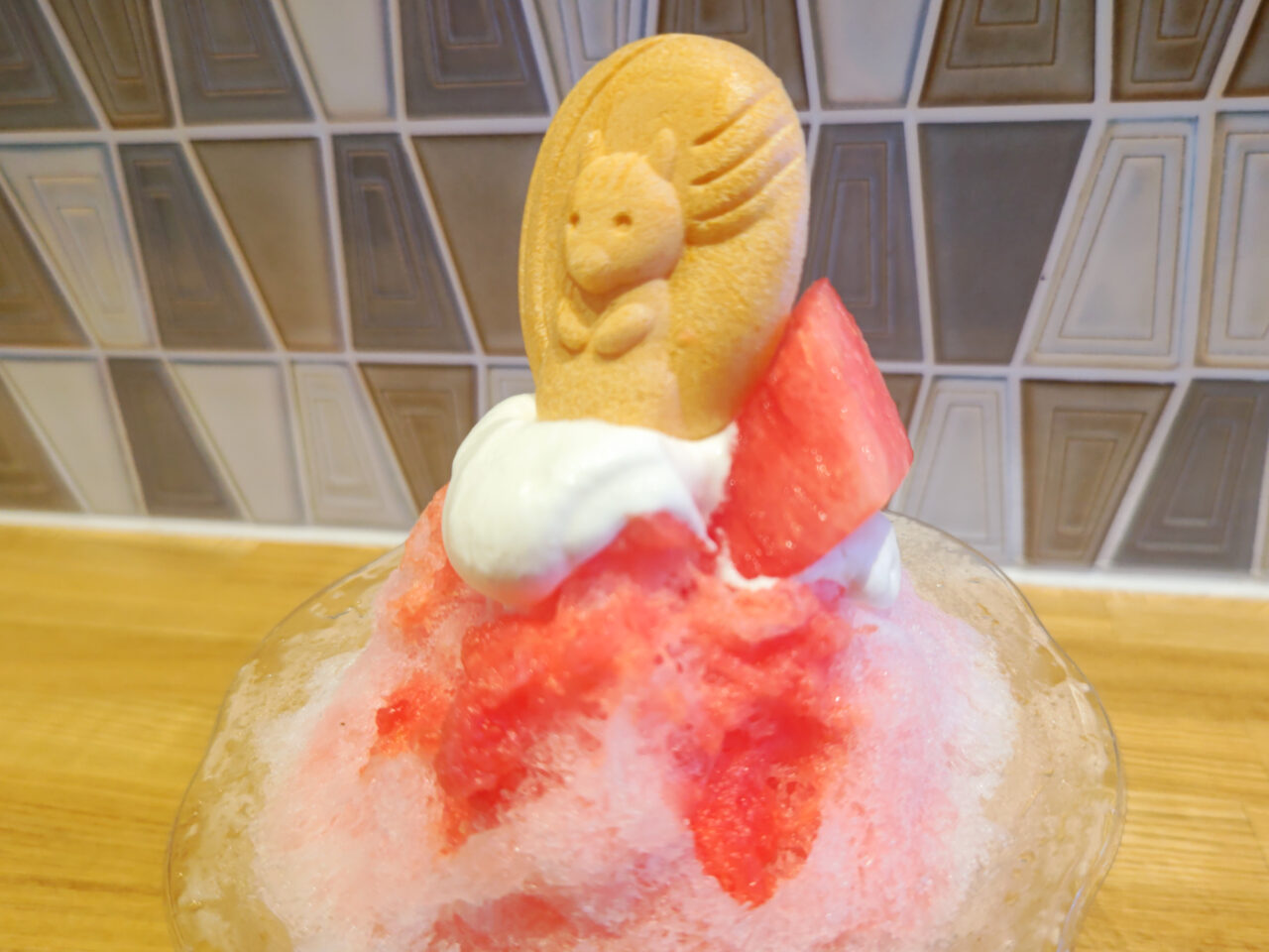 かき氷食べよ スイカ 土呂