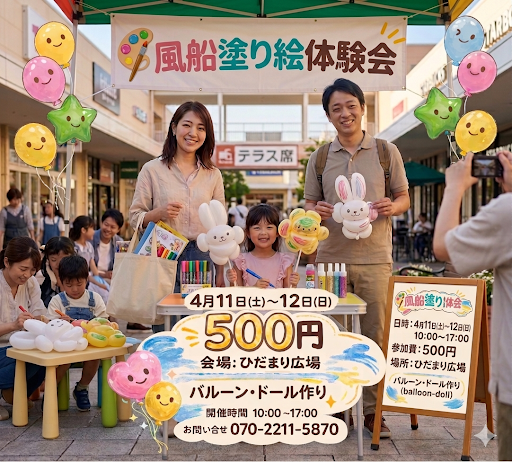 バルーン・ドール作り ハレノテラス