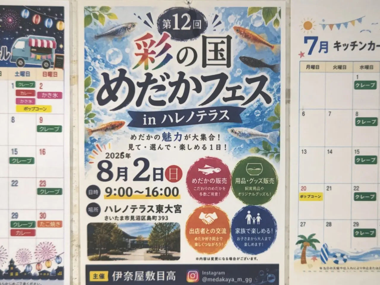 第12回彩の国めだかフェスinハレノテラス