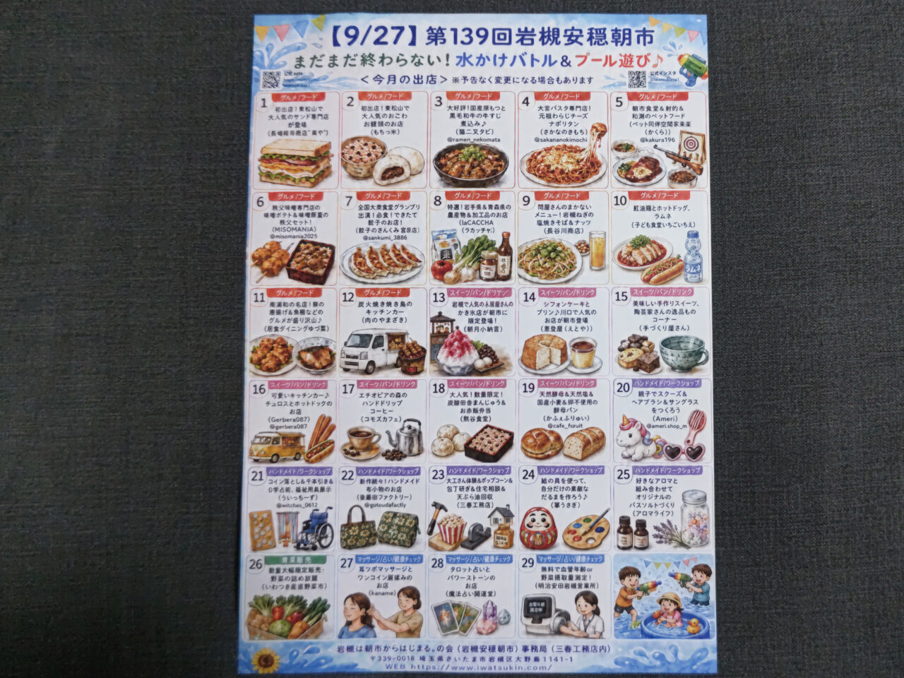 岩槻安穏朝市 出店者