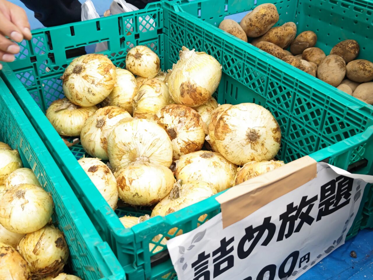 岩槻安穏朝市 詰め放題
